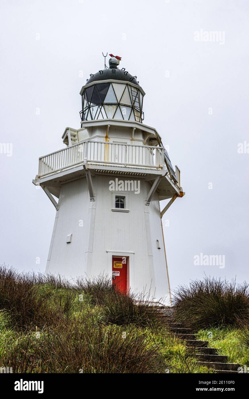 Faro di Waipata Point, Catlins, Nuova Zelanda Foto Stock