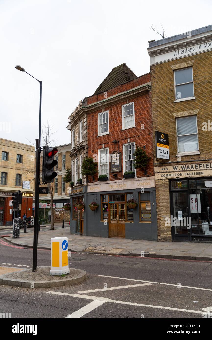 Il cuore d'oro, birre e birre Truman, Spitalfields Foto Stock