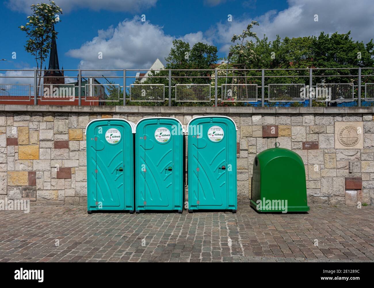 Contenitore WC in Szczecin Foto Stock