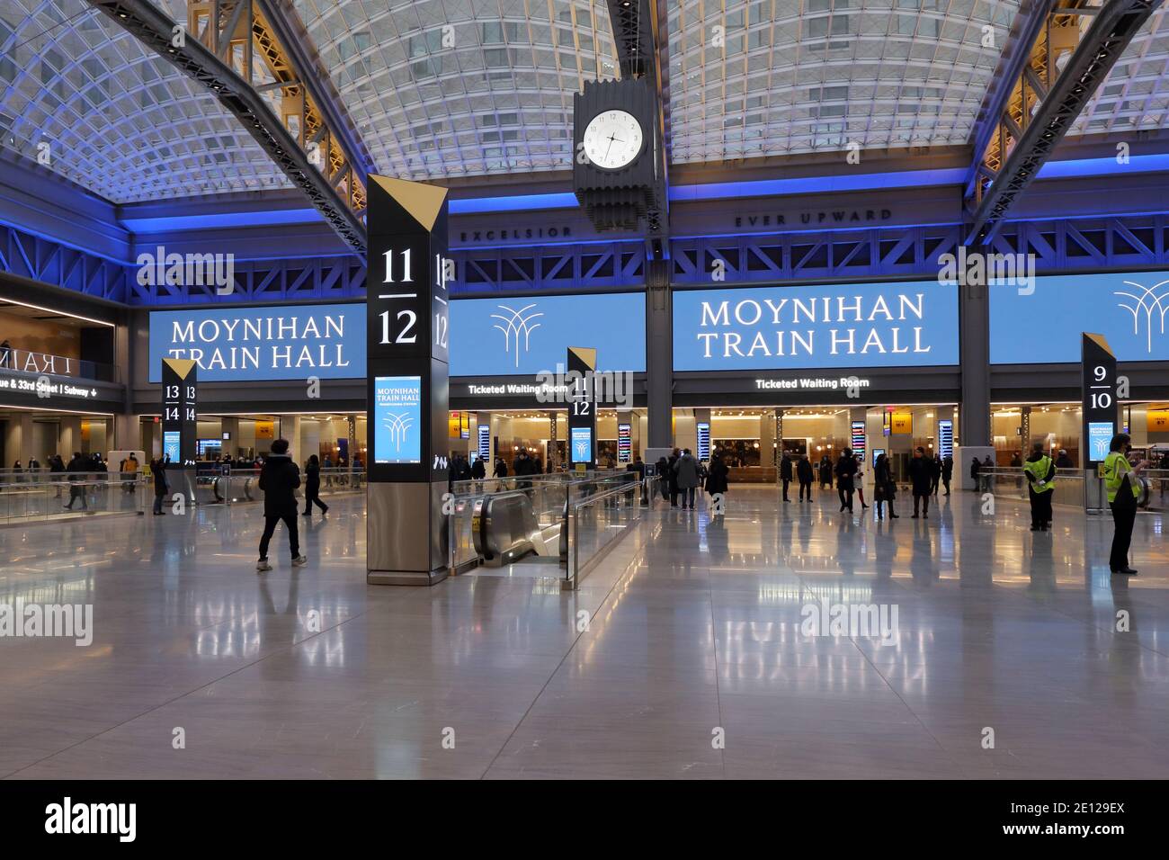 Moynihan Train Hall della New York Penn Station, Empire Station Complex, New York. Foto Stock