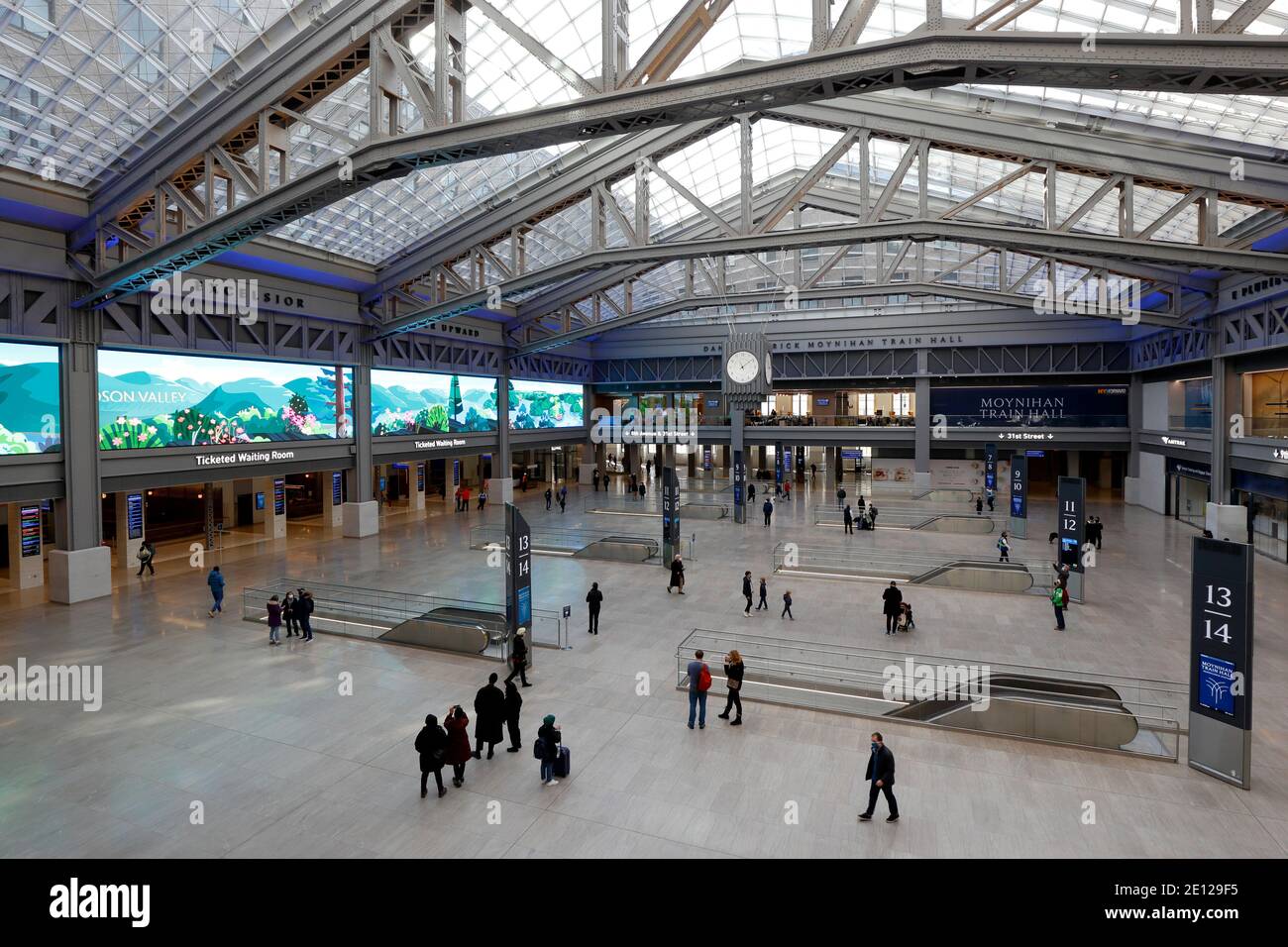 Moynihan Train Hall della New York Penn Station, Empire Station Complex, New York. Foto Stock
