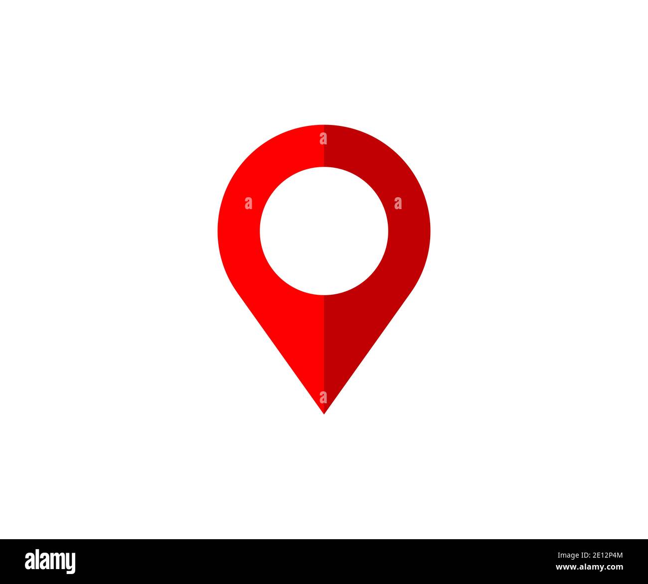 Immagine vettoriale dell'icona Mappa del localizzatore di punti Foto Stock