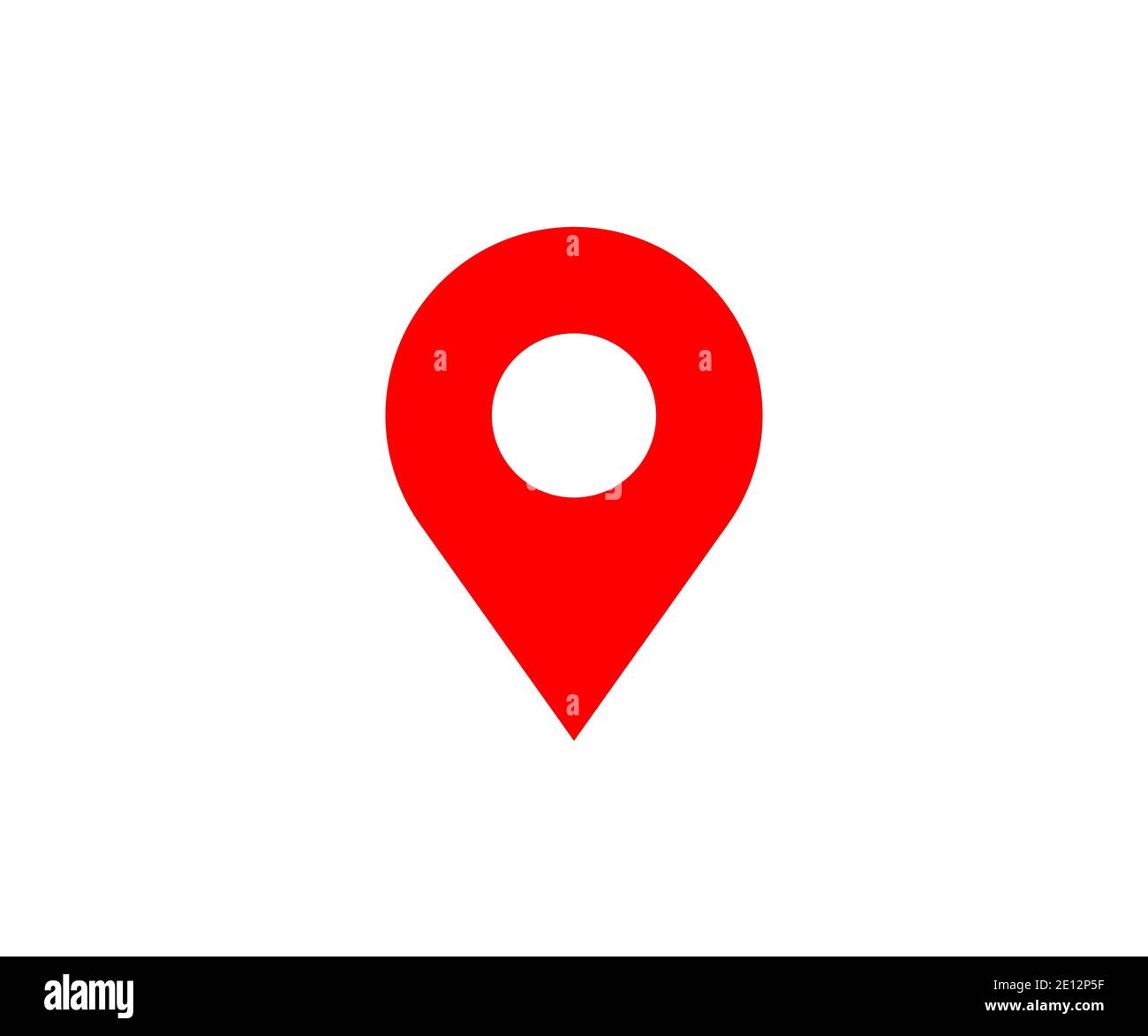 Immagine vettoriale dell'icona Mappa del localizzatore di punti Foto Stock