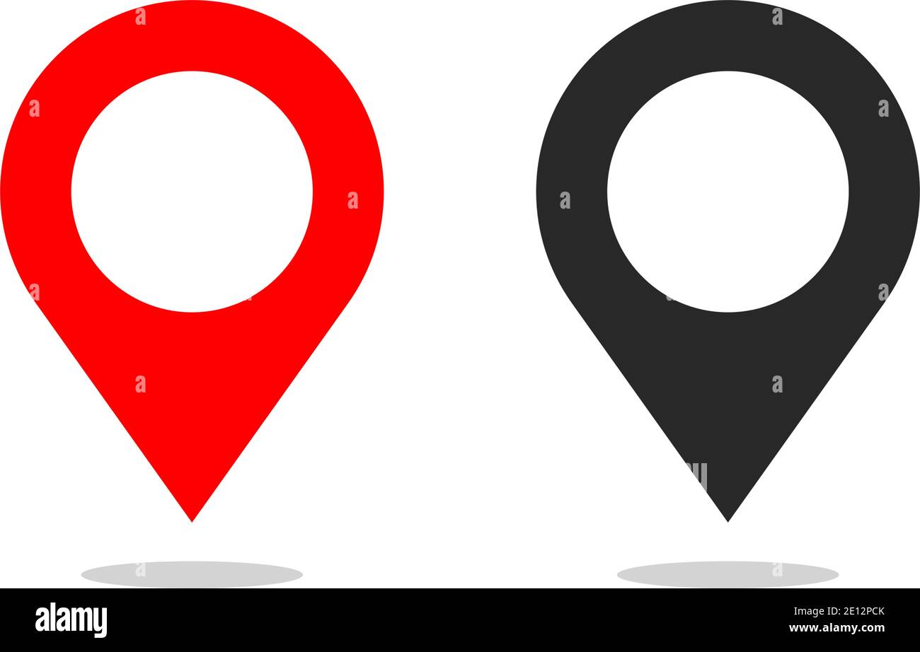 Immagine vettoriale dell'icona Mappa del localizzatore di punti Illustrazione Vettoriale