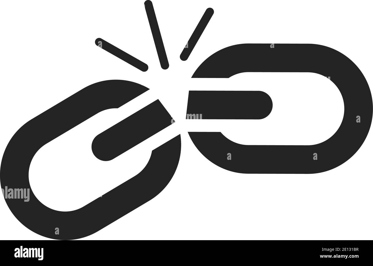 Icona di collegamento a catena - Illustrazione vettoriale Illustrazione Vettoriale