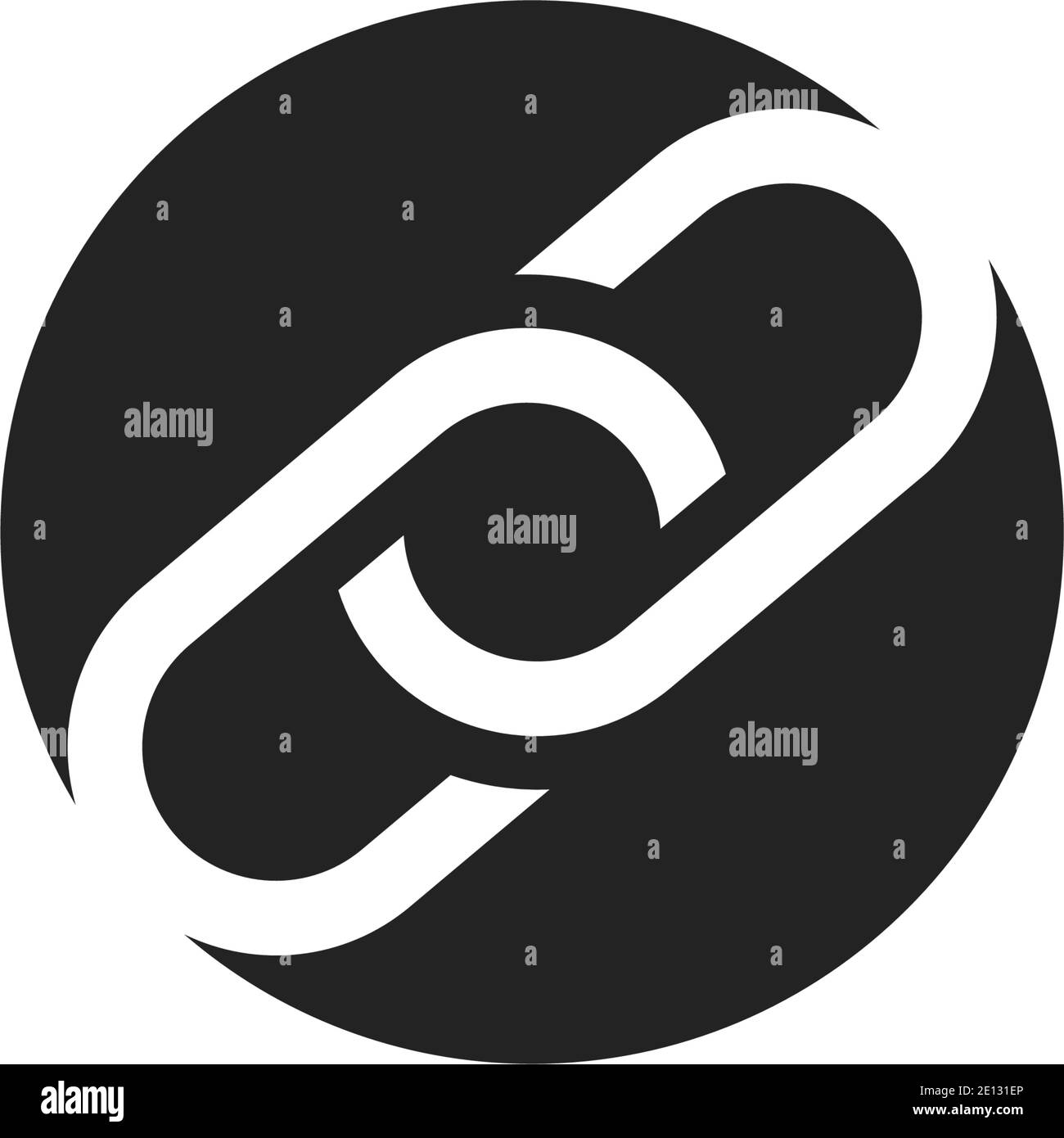 Icona di collegamento a catena - Illustrazione vettoriale Illustrazione Vettoriale