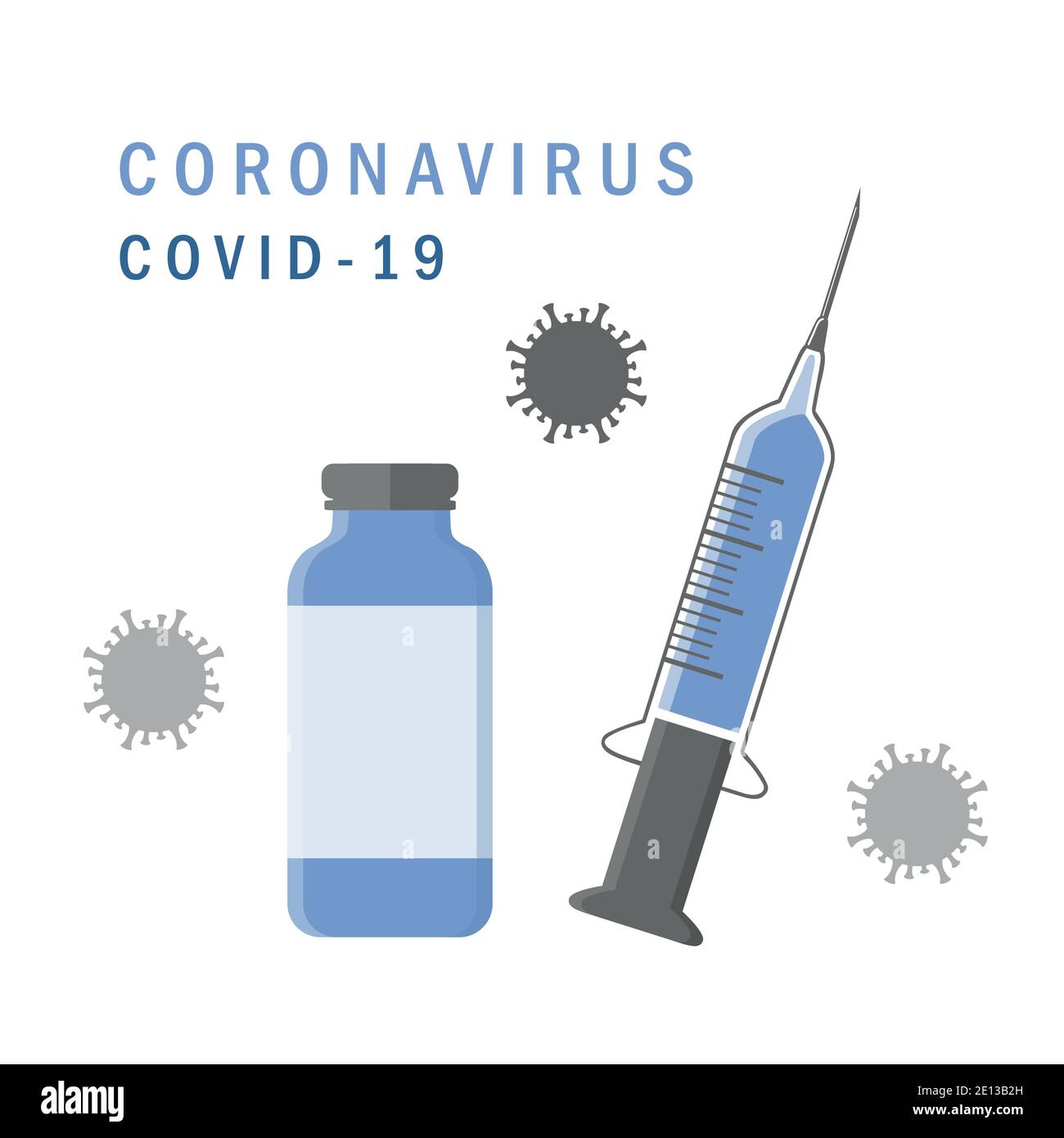 vaccino corona virus covid-19 concetto di salute vettore illustrazione EPS10 Illustrazione Vettoriale