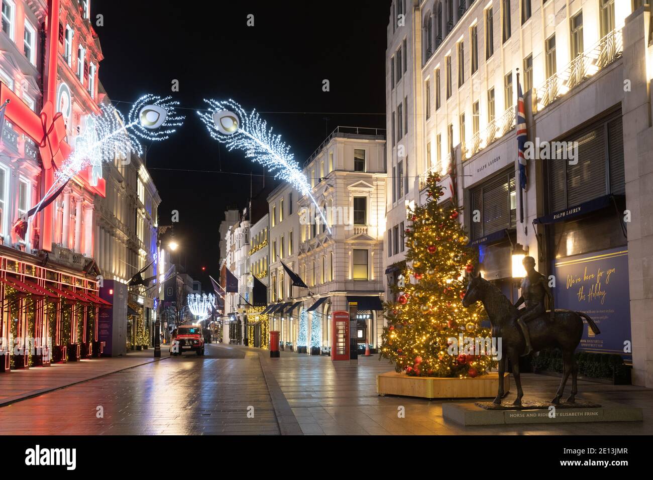 New Bond Street Christmas Lights 2020 Foto Stock