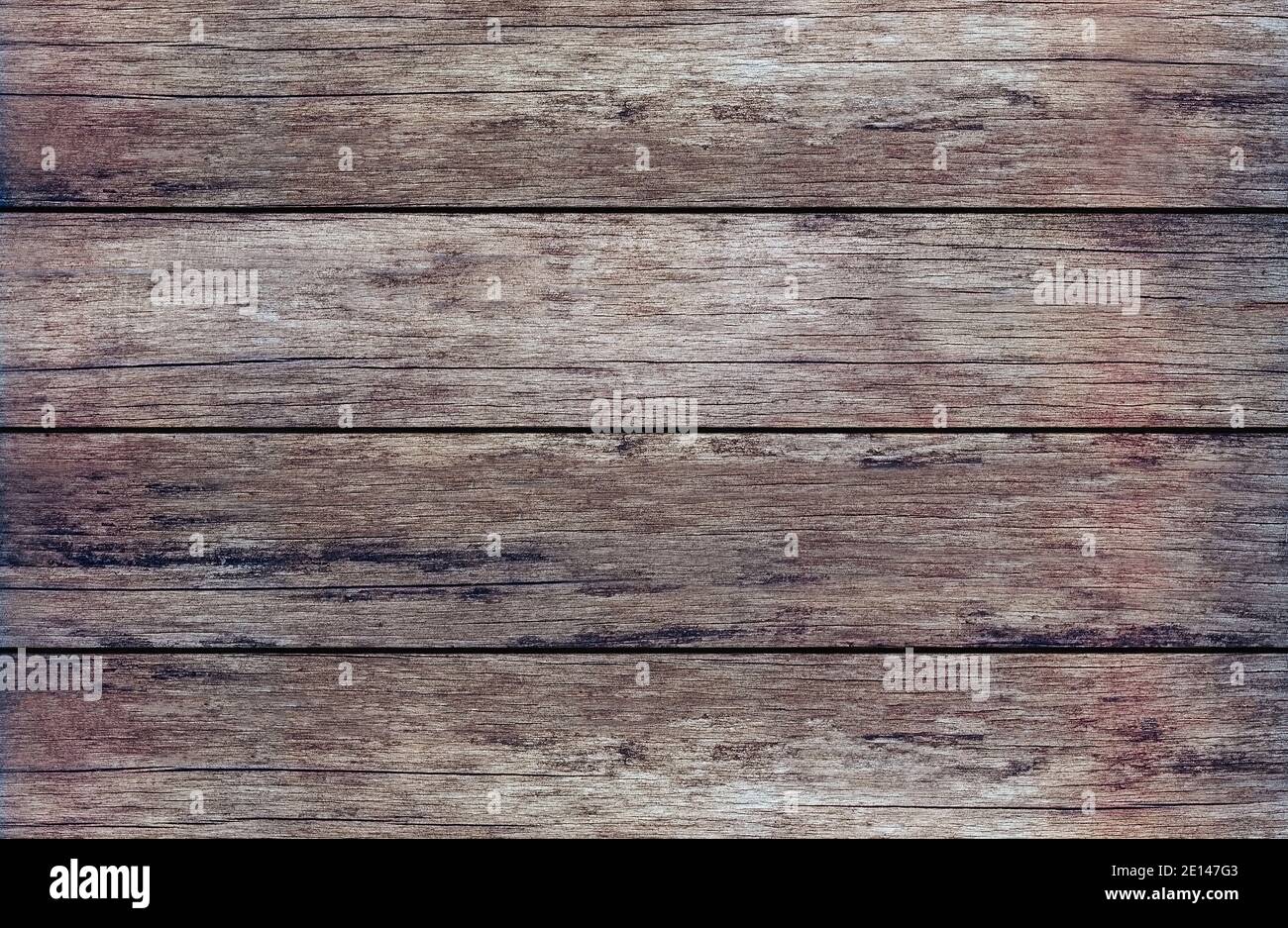 vista dall'alto full-frame rustico sfondo tavolo in legno intemperie Foto Stock