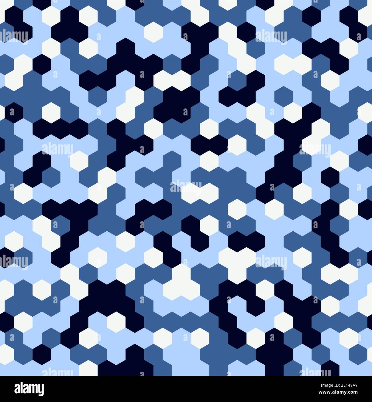 Motivi senza giunture a camouflage urbano esagonale Illustrazione Vettoriale
