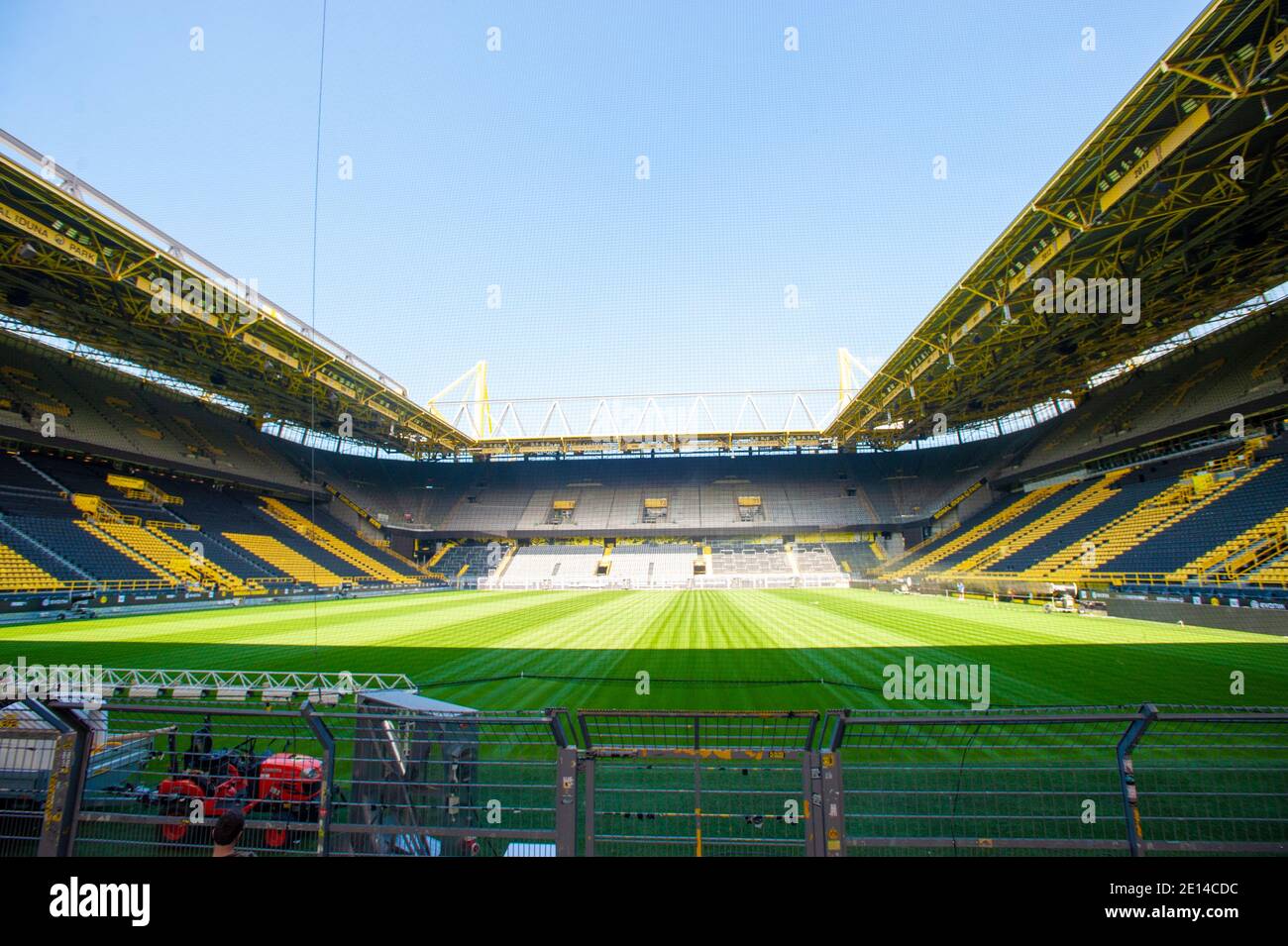 DORTMUND, GERMANIA - 12 AGOSTO 2020: Signal Iduna Park. Stadio di calcio di Borussia Dortmund Foto Stock