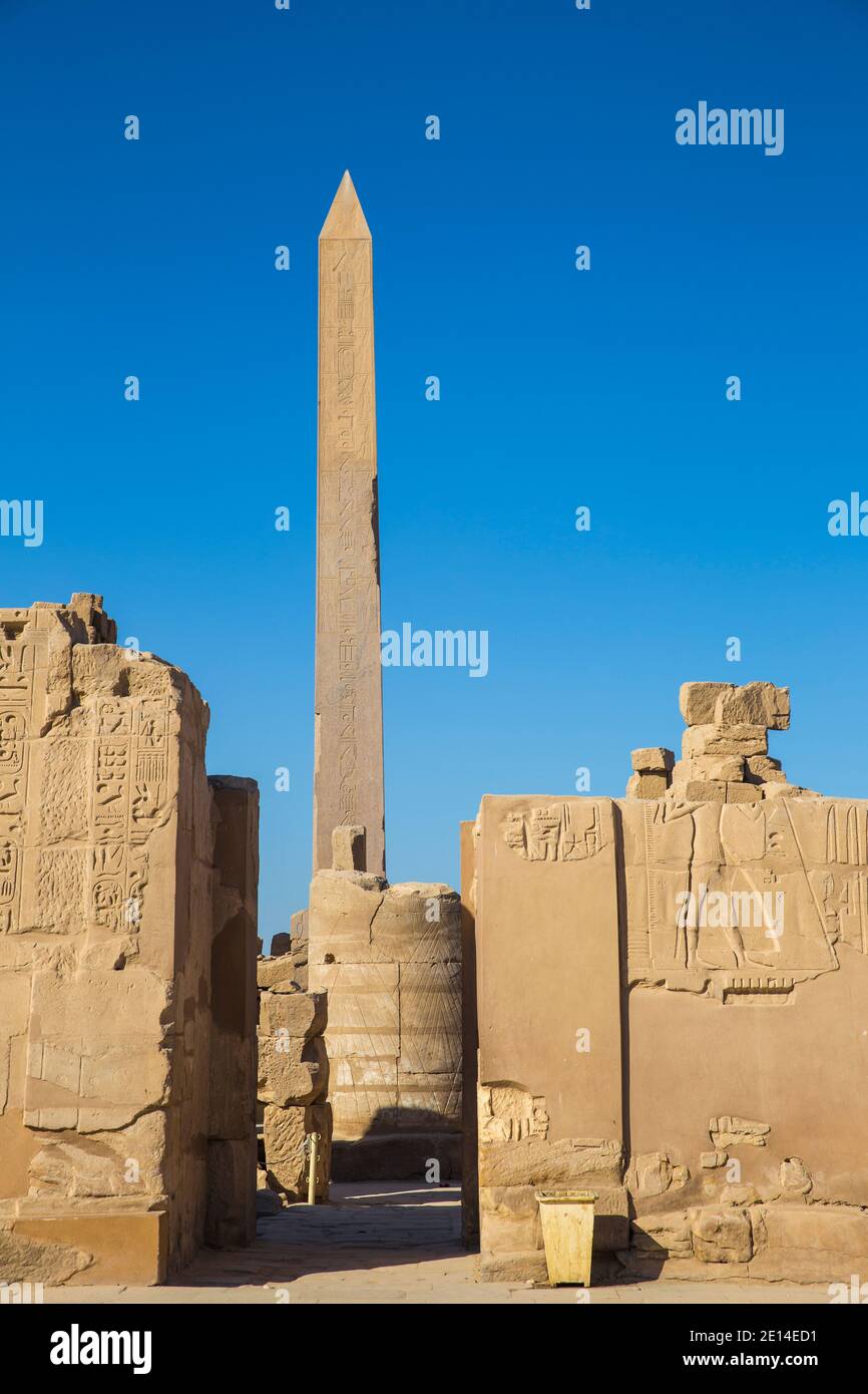 Egitto Luxor Tempio di Karnak Foto Stock