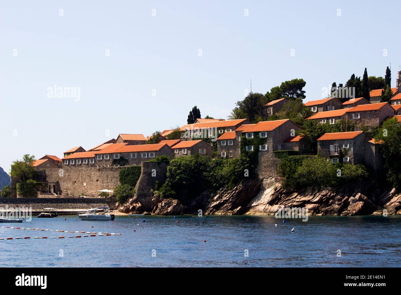 Parte dell'isola Sveti Stefan Luxury Place Montenegro Foto Stock