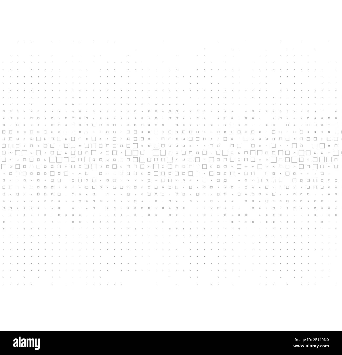 sfondo bianco con quadrati Foto Stock