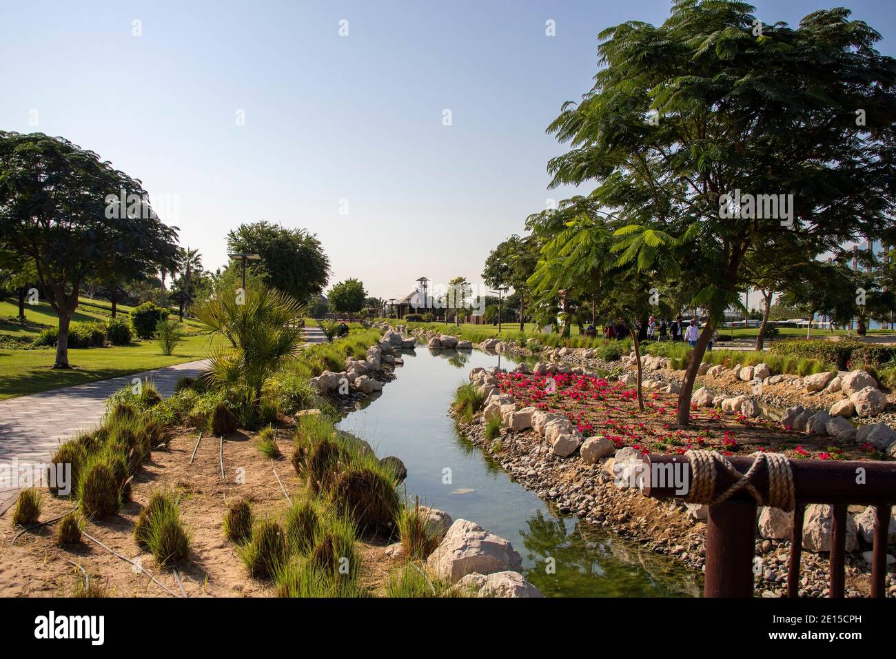 Dubai - Emirati Arabi Uniti, 12.29.2020 all'interno di un Dubai Safari Park. Foto Stock