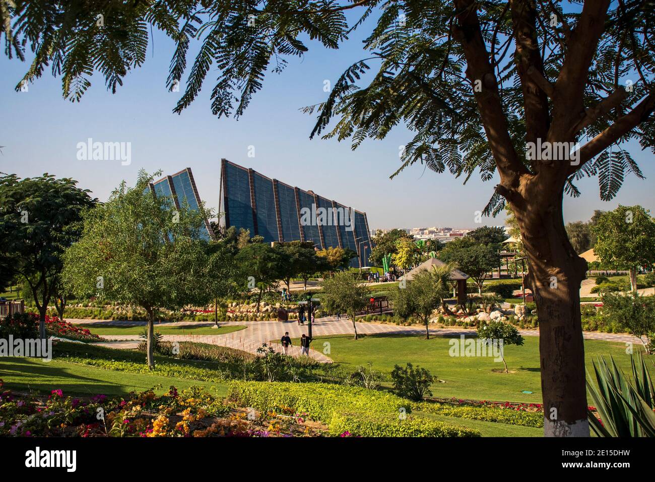 Dubai - Emirati Arabi Uniti, 12.29.2020 ingresso al Dubai Safari Park. Foto Stock