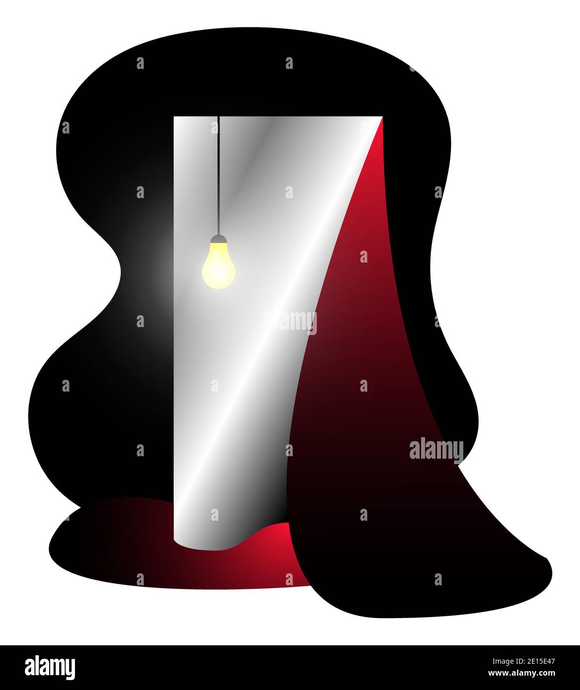 Specchio vettoriale in stile sfumatura Illustrazione Vettoriale