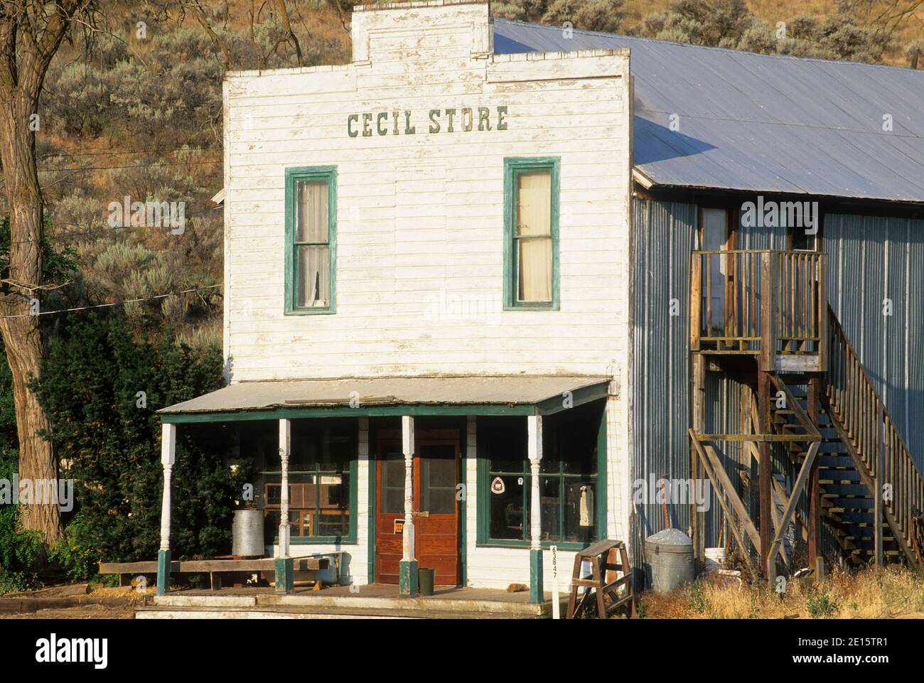 Cecil Store, Blue Mountain National Scenic Byway, Cecil, Oregon Foto Stock