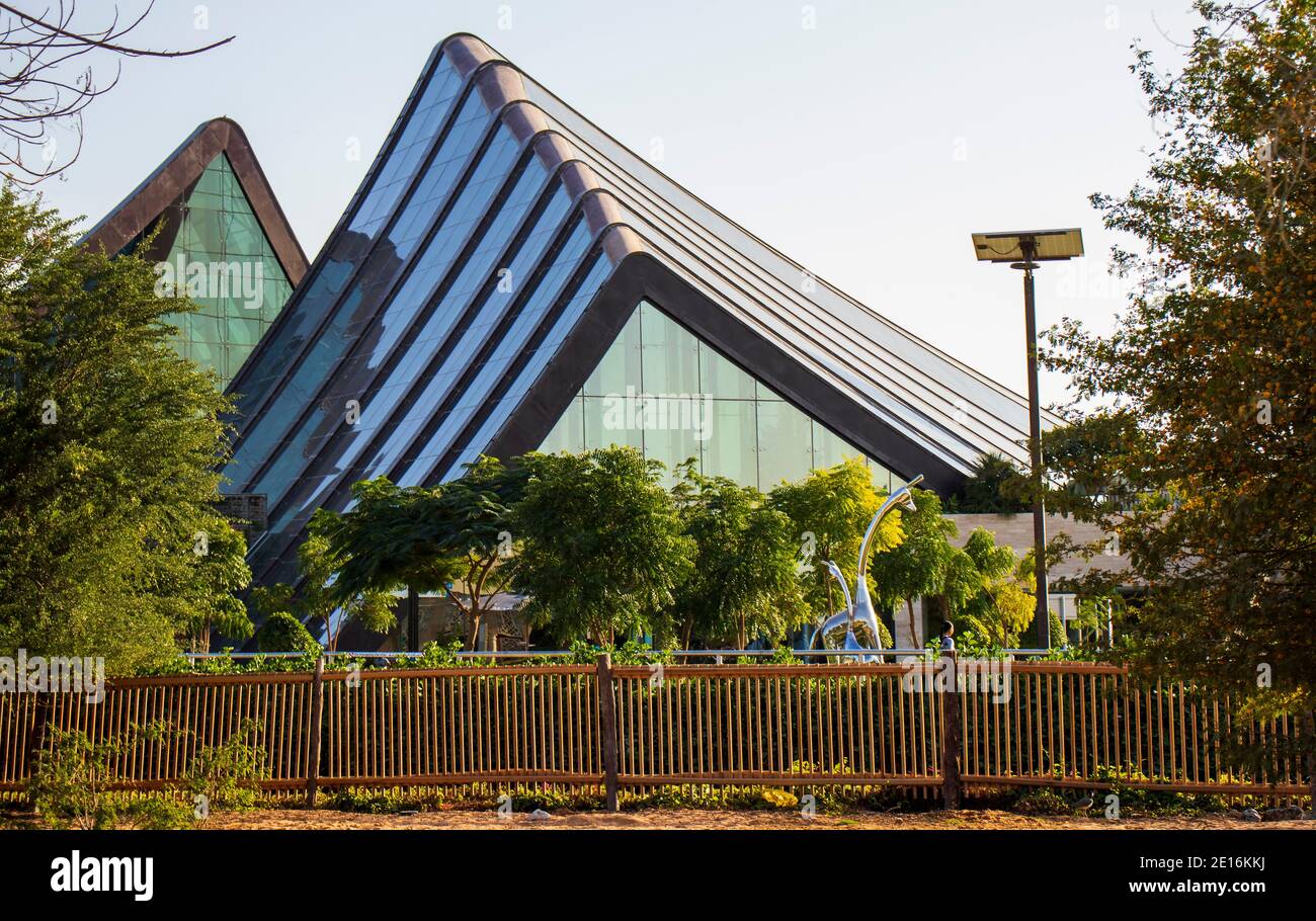 Dubai - Emirati Arabi Uniti, 12.29.2020 ingresso al Dubai Safari Park. Foto Stock