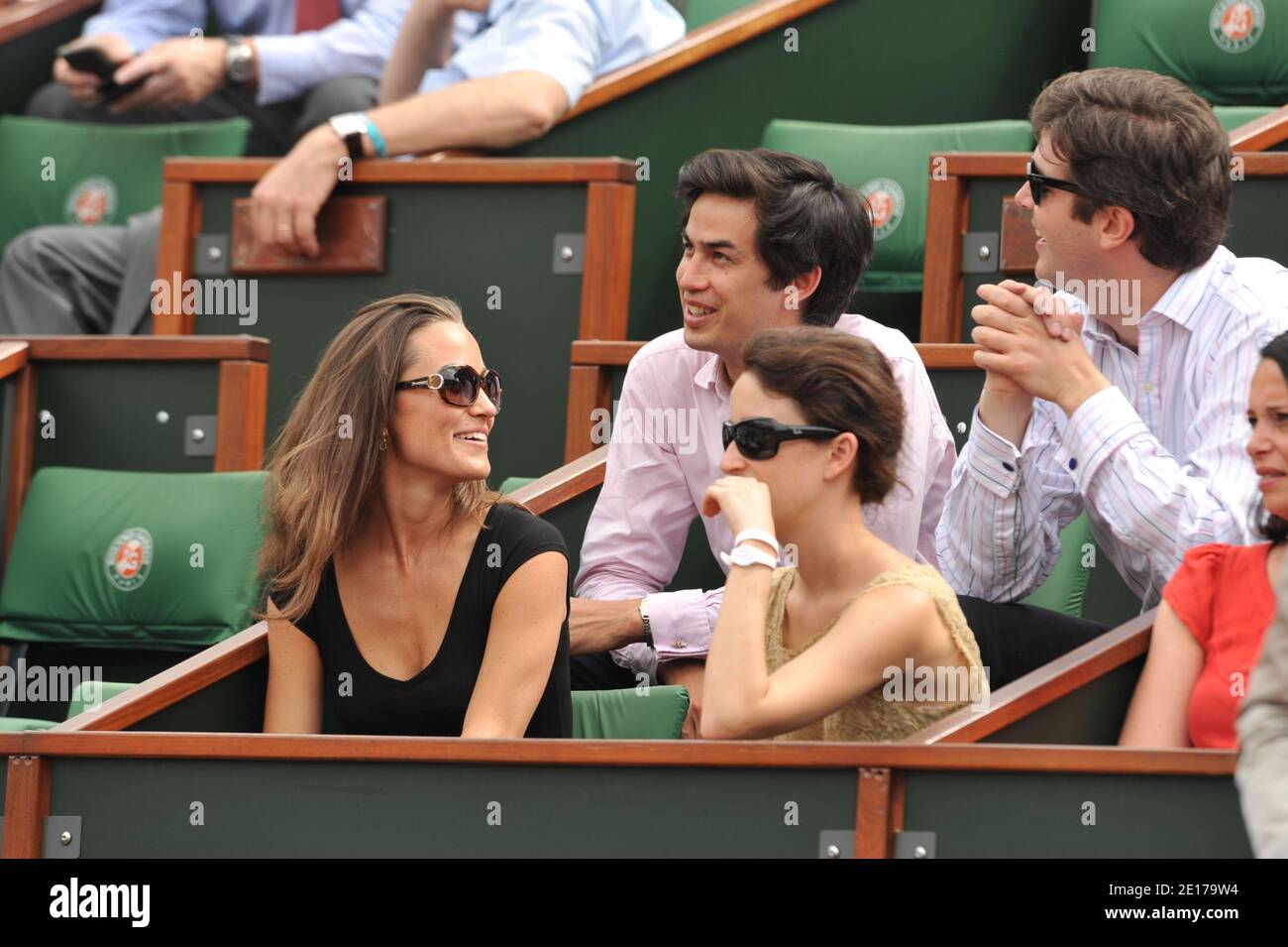 Pippa Middleton al French Tennis Open 2011 all'arena Roland Garros di Parigi, Francia, il 30 maggio 2011. Foto di Thierry Orban/ABACAPRESS.COM Foto Stock