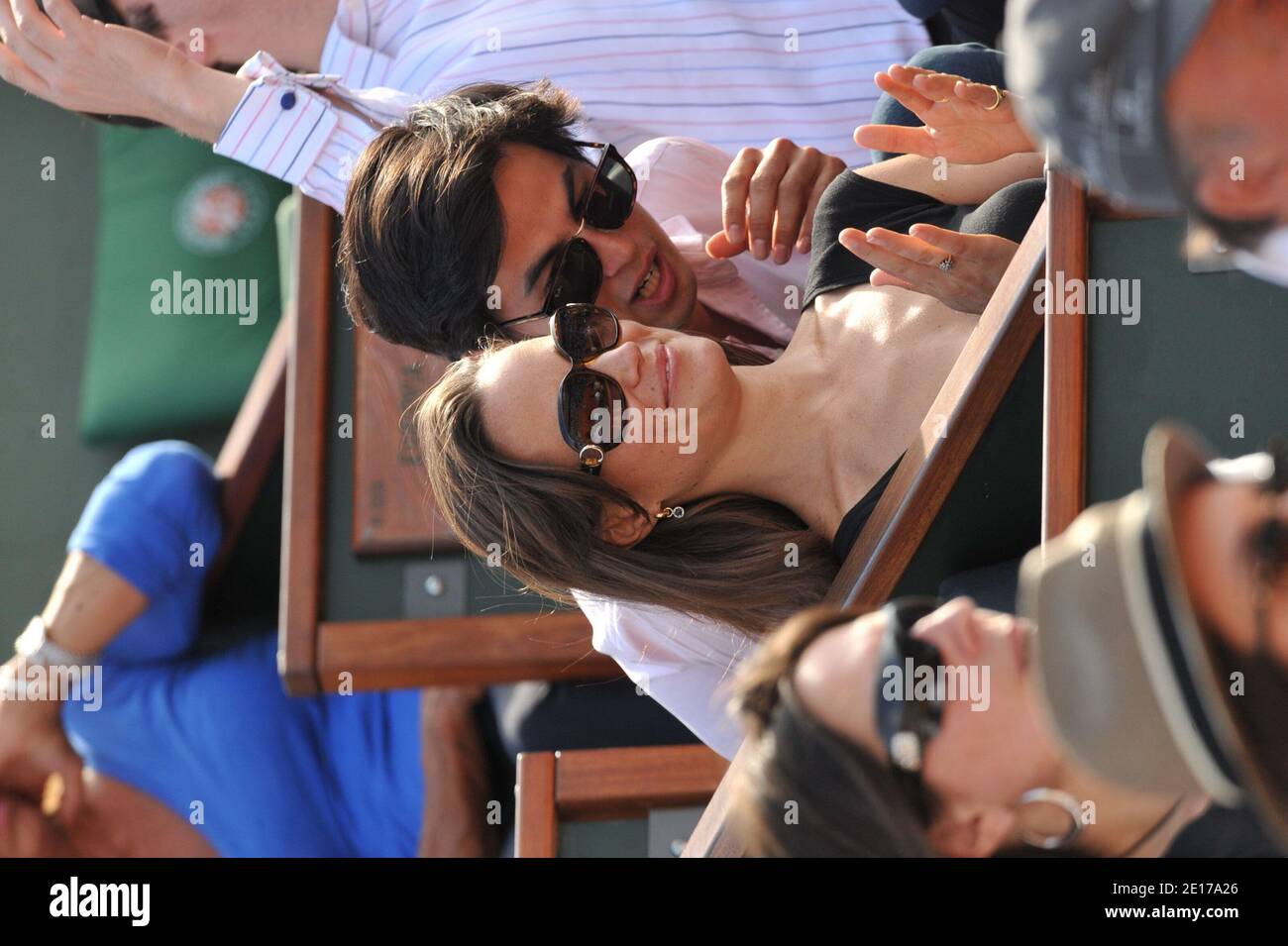 Pippa Middleton al French Tennis Open 2011 all'arena Roland Garros di Parigi, Francia, il 30 maggio 2011. Foto di Thierry Orban/ABACAPRESS.COM Foto Stock