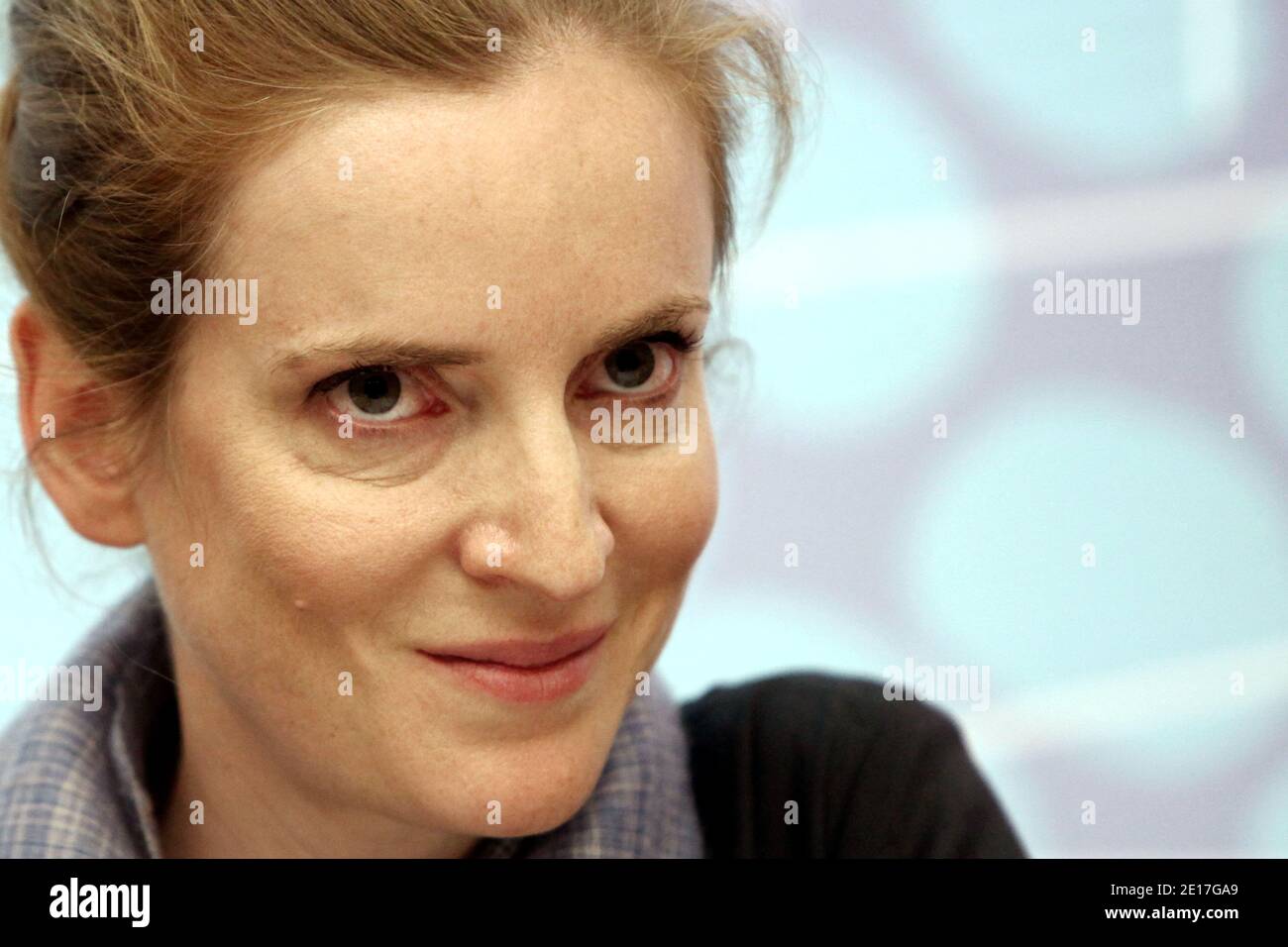 Il Ministro francese per l'ecologia, lo sviluppo sostenibile, i trasporti e l'edilizia abitativa Nathalie Kosciusko-Morizet partecipa a una conferenza stampa presso lo Chateau de la Muette, sede dell'OCSE, durante la convenzione sulla sicurezza nucleare, nell'ambito degli sforzi internazionali per imparare dall'incidente della centrale giapponese di Fukushima; In preparazione di una riunione ministeriale dell'Agenzia internazionale dell'energia atomica del 22-24 giugno 2011, a Parigi, Francia, 07 giugno 2004. Foto di Stephane Lemouton/ABACAPRESS.COM Foto Stock