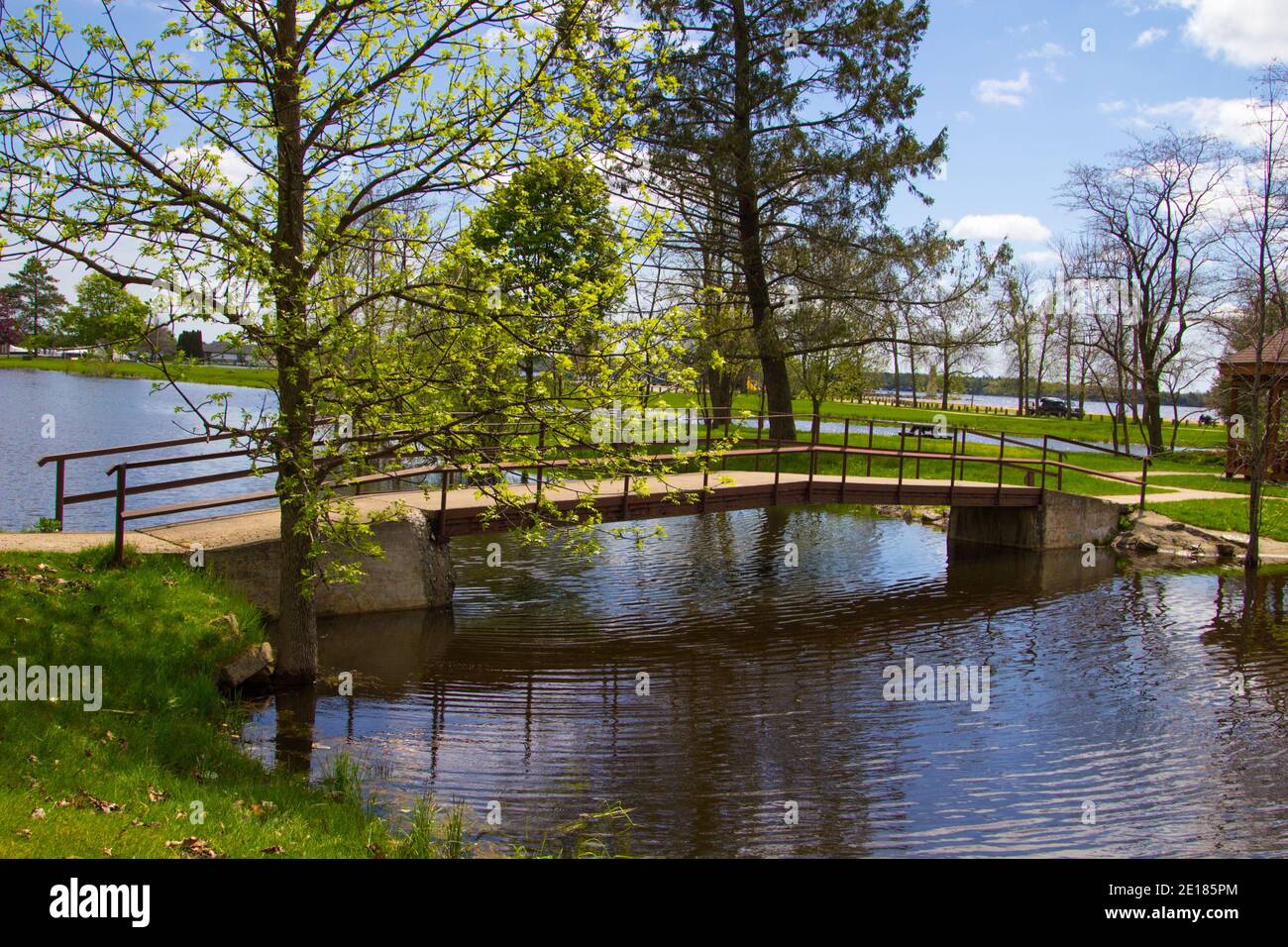 Van Cleve Park sulle rive del lago Michigan nella città della penisola superiore di Gladstone, Michigan. Foto Stock