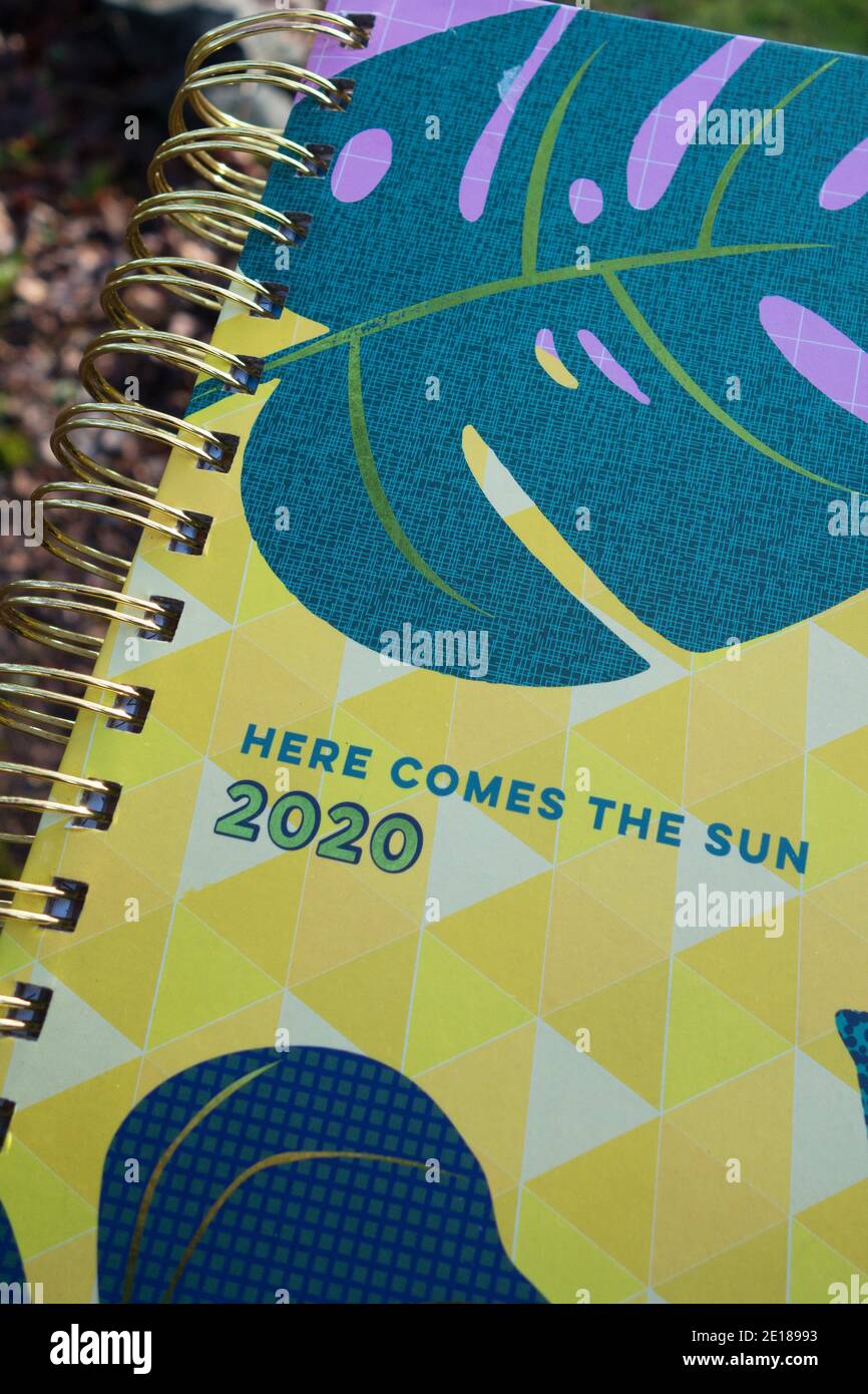 Un libro di 2020 pianificatore. Foto Stock