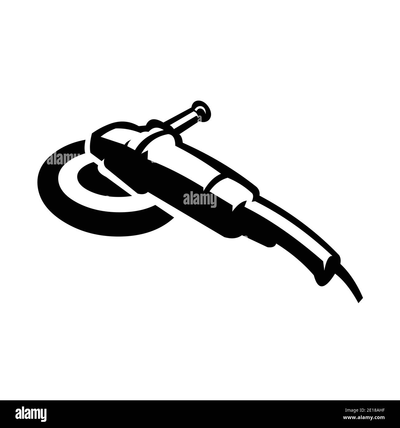 silhouette di macchina detailer macchina lucidatrice immagine vettoriale isolata Illustrazione Vettoriale