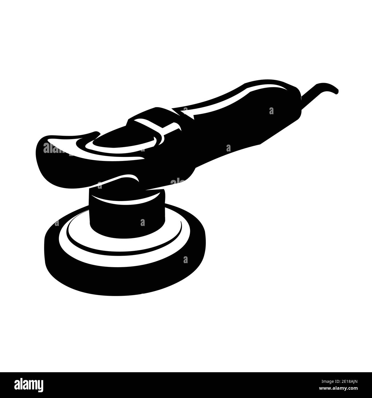 Macchina detailer auto. Lucidatrice auto. Macchina ceretta vettore isolato Illustrazione Vettoriale