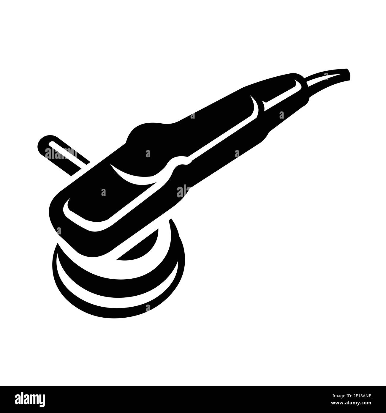 Lucidatrice per auto. Immagine vettoriale macchina detailer auto isolata Illustrazione Vettoriale