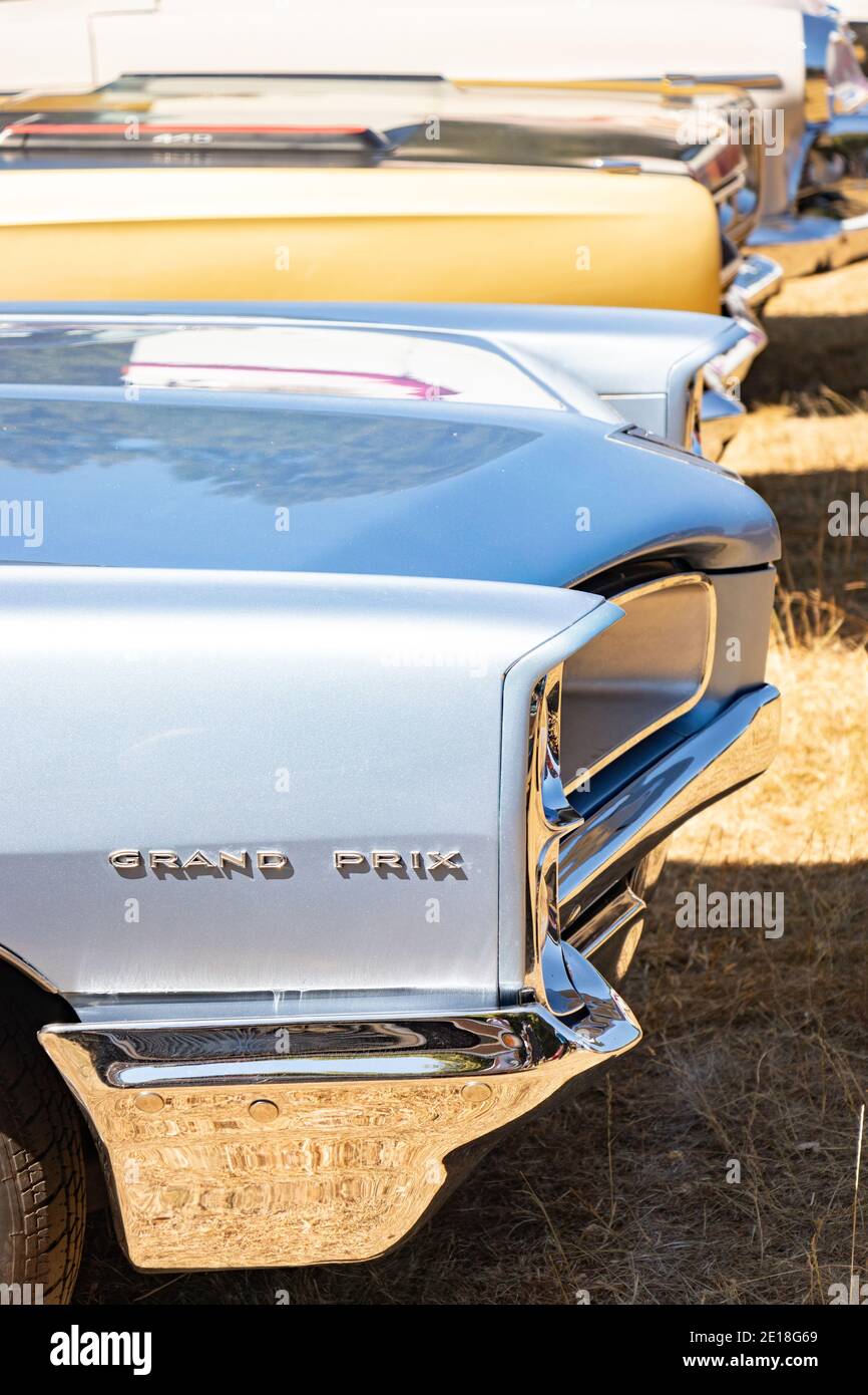 Pontiac Grand Prix 1964 al salone di auto classiche americane, Foto Stock