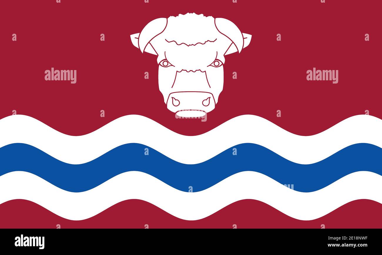 Bandiera della contea di Herefordshire che rappresenta Herefordshire nel Regno Unito Foto Stock