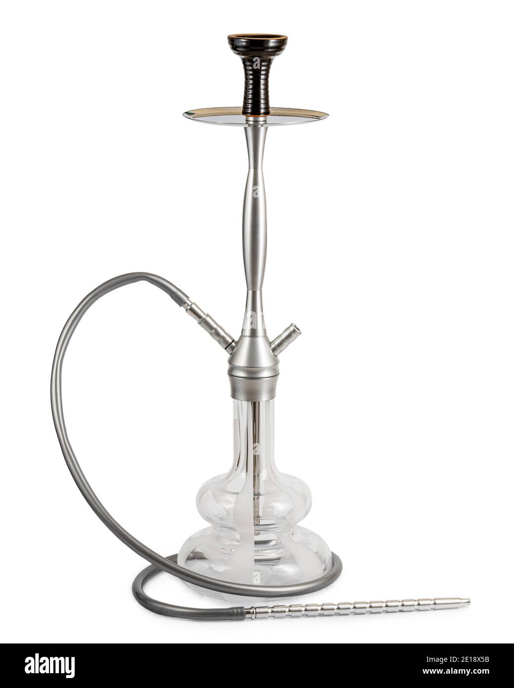 Gancio isolato o tubo dell'acqua con tubo flessibile Foto Stock