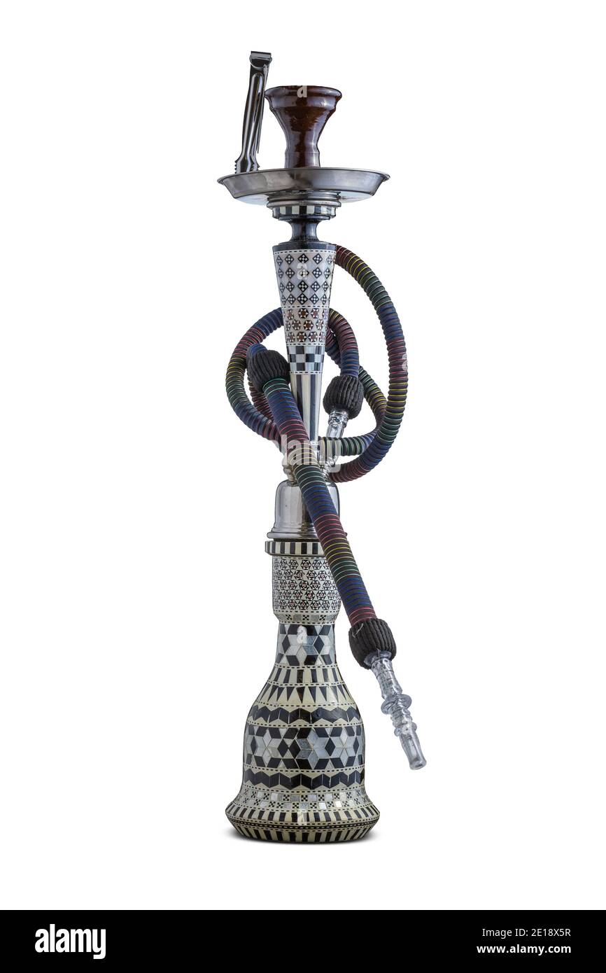 Gancio isolato o tubo dell'acqua con tubo flessibile Foto Stock