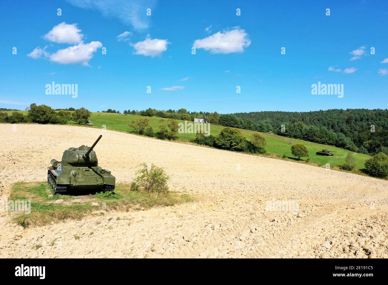 Veduta aerea del monumento di Udolie smrti vicino al villaggio Di Kapisova in Slovacchia Foto Stock