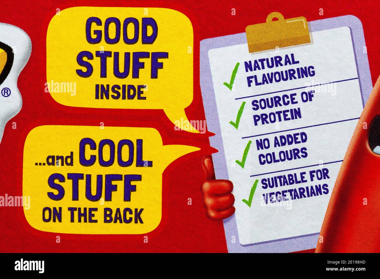 Dettaglio su scatola di Yopaait Frubes, fragage frais in un tubo yogurt yogurt aroma di fragola - noto anche come Go-GURT e tubi Yopait Foto Stock