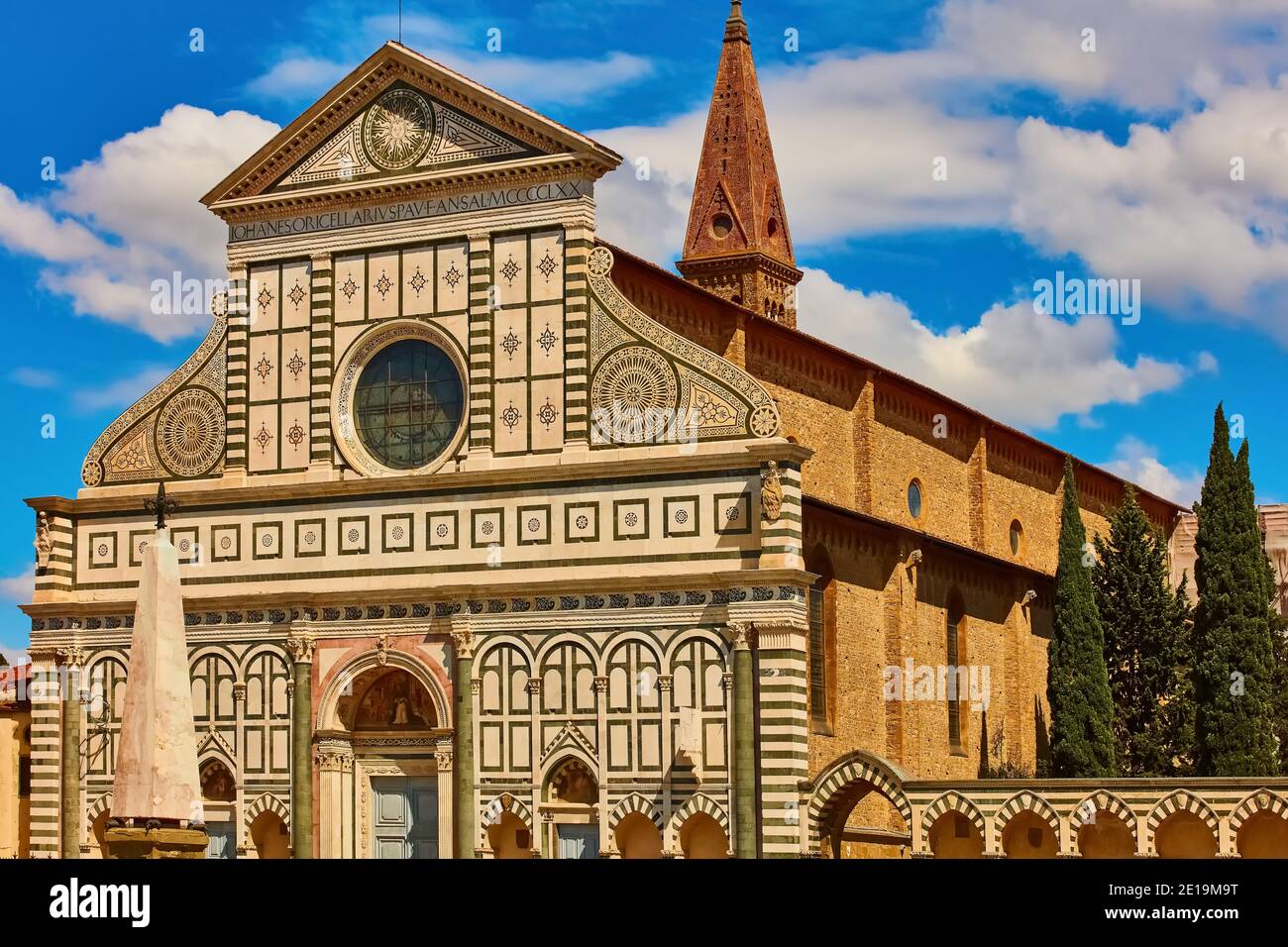 Chiesa di Santa Maria Novella Firenze punto di riferimento della Toscana Italia Foto Stock