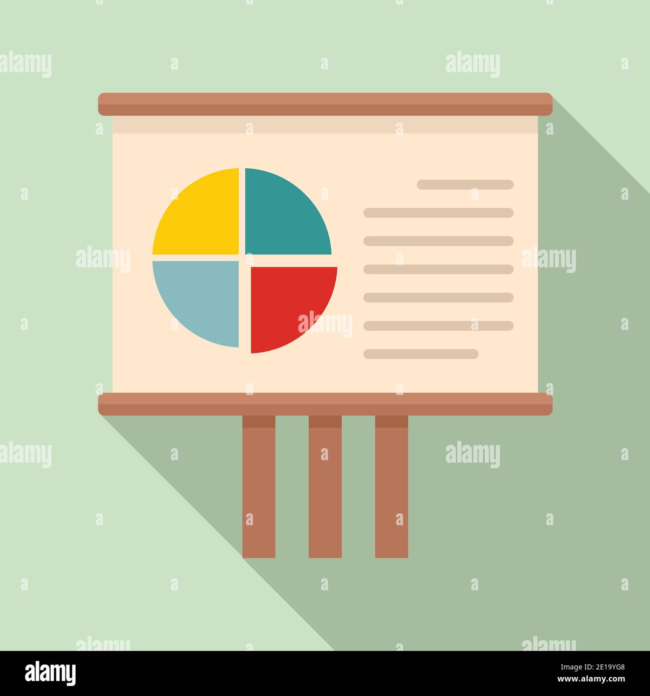 Icona banner lezione di sociologia, stile piatto Illustrazione Vettoriale