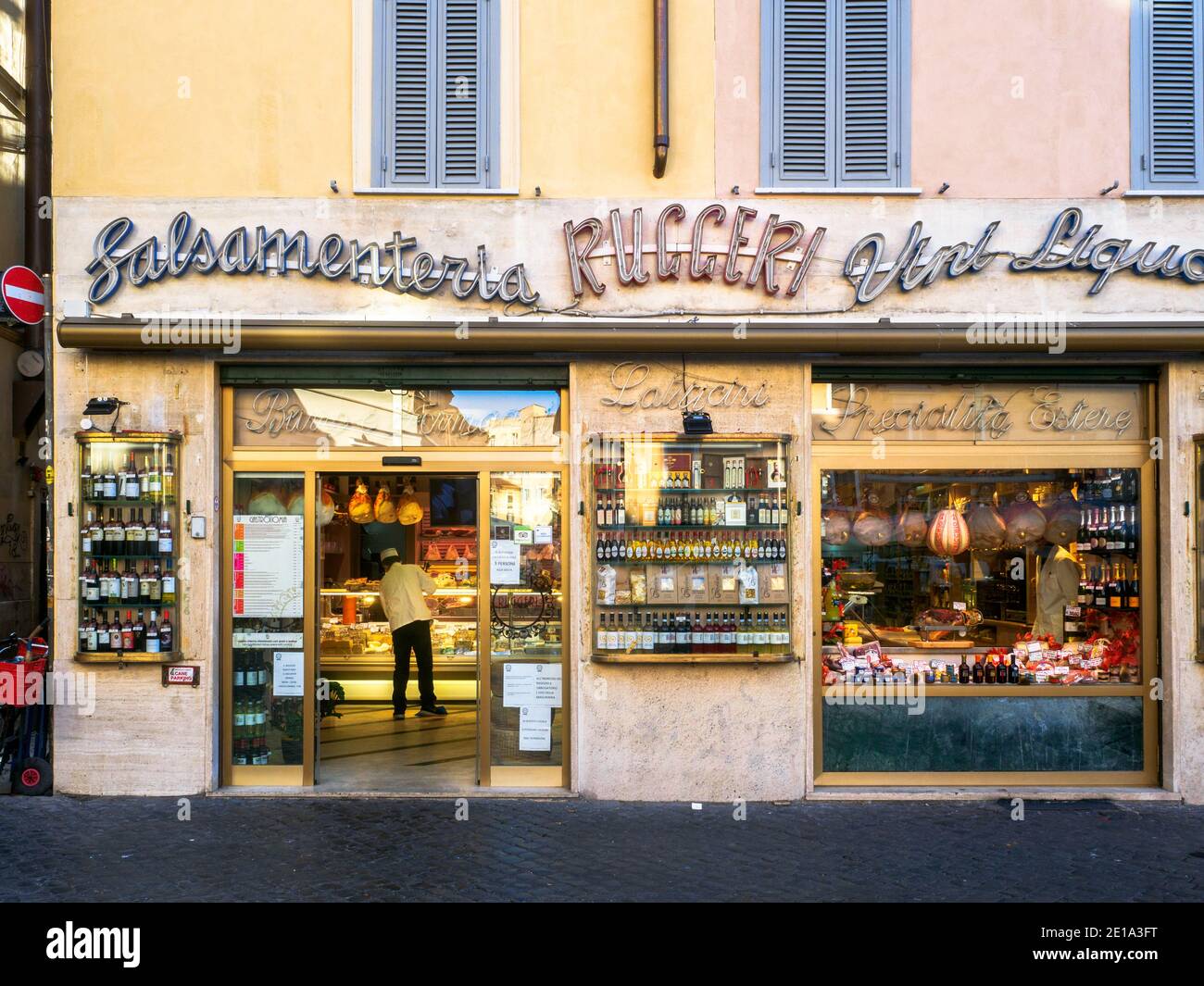 Negozio di alimentari - Roma, Italia Foto Stock