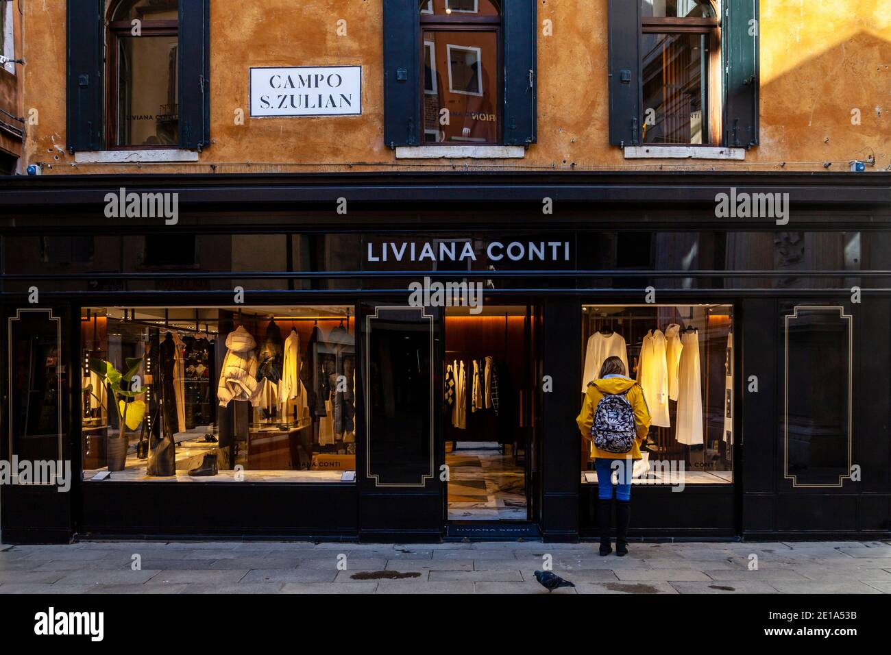 Liviana conti Abbigliamento Donna, San Marco, Venezia, Italia. Foto Stock