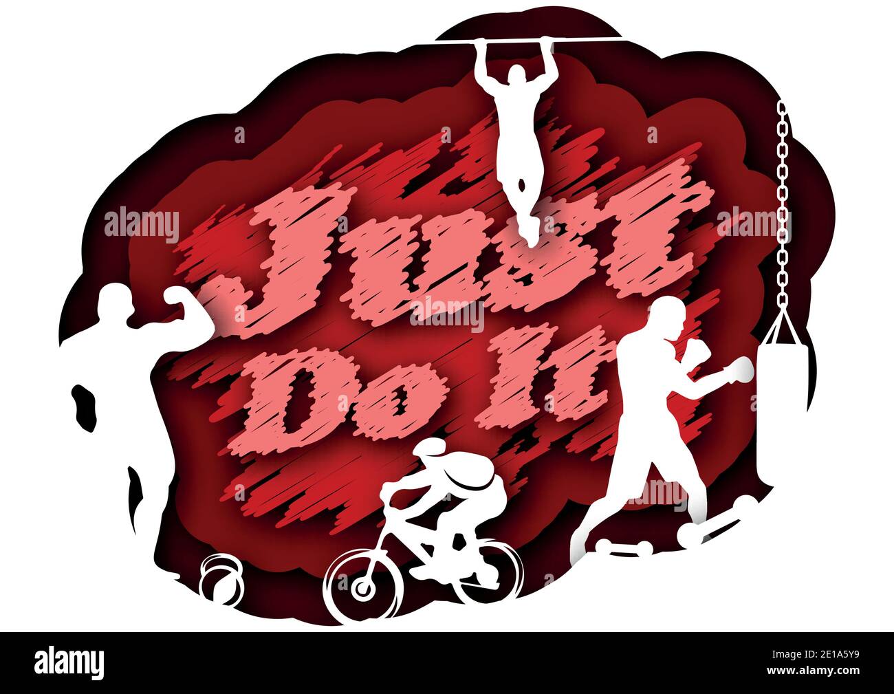 Vector solo farlo in stile carta arte Illustrazione Vettoriale