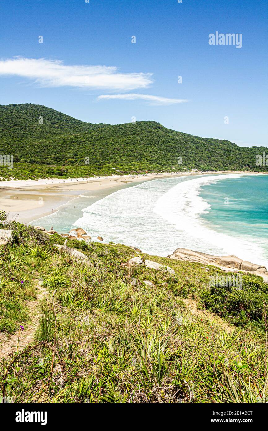 Naufragados Beach. Florianopolis, Santa Catarina, Brasile. Foto Stock