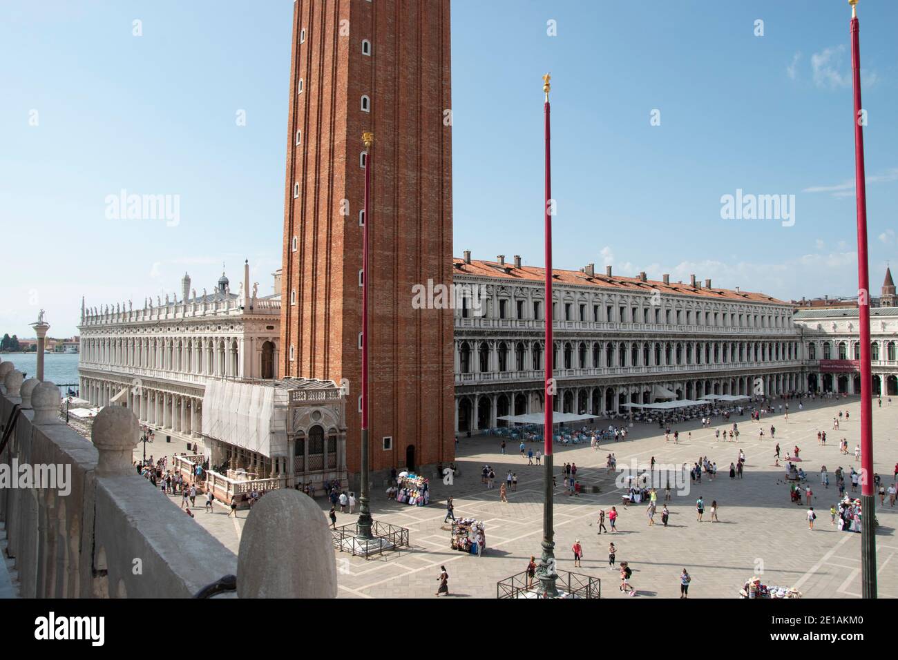 Le Procuratie nuove, elevazione in Piazza San Marco, città di Venezia, Italia, Europa Foto Stock