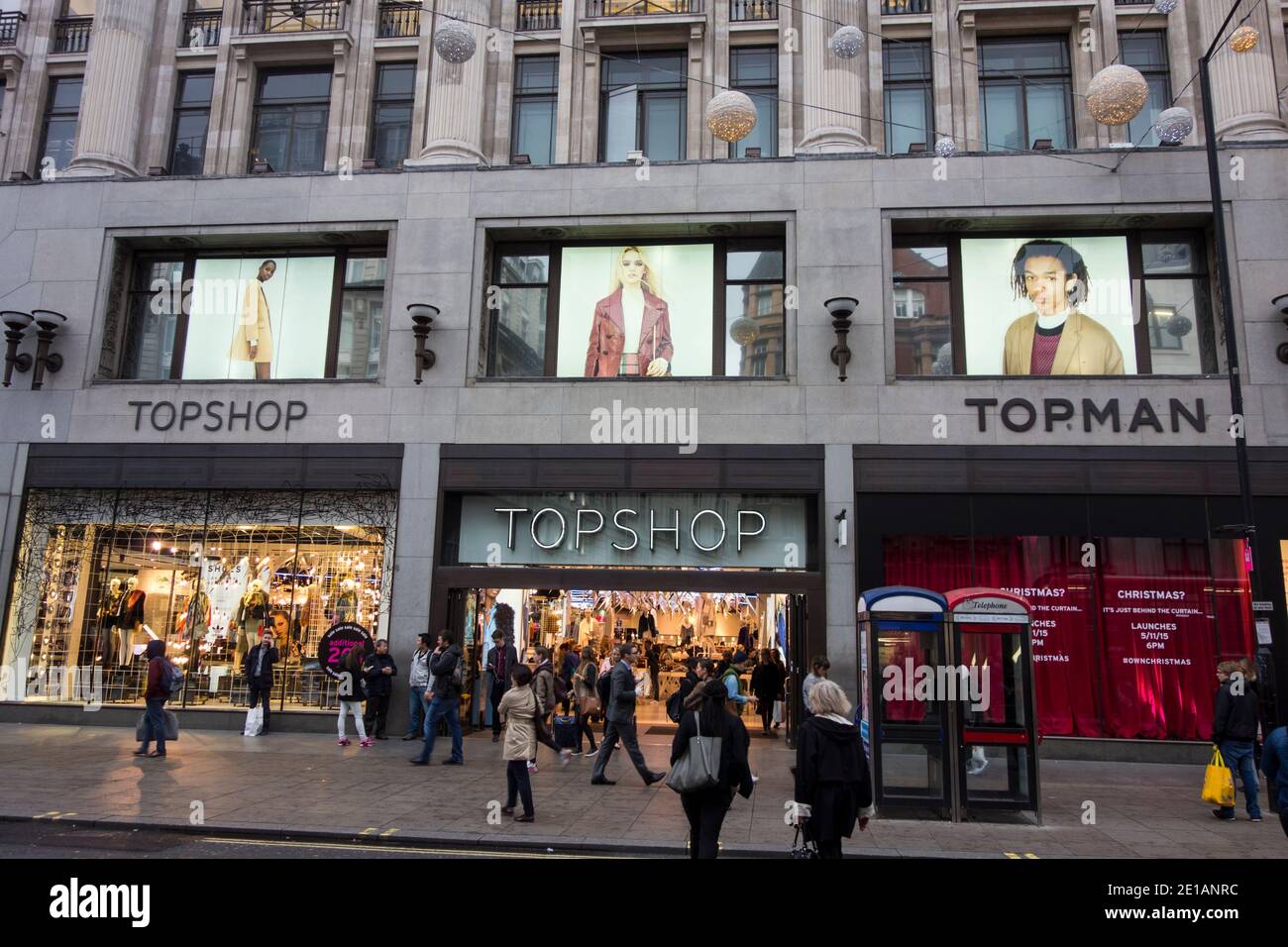 Topshop Shop a Oxford Street Londra GB Europe Foto Stock