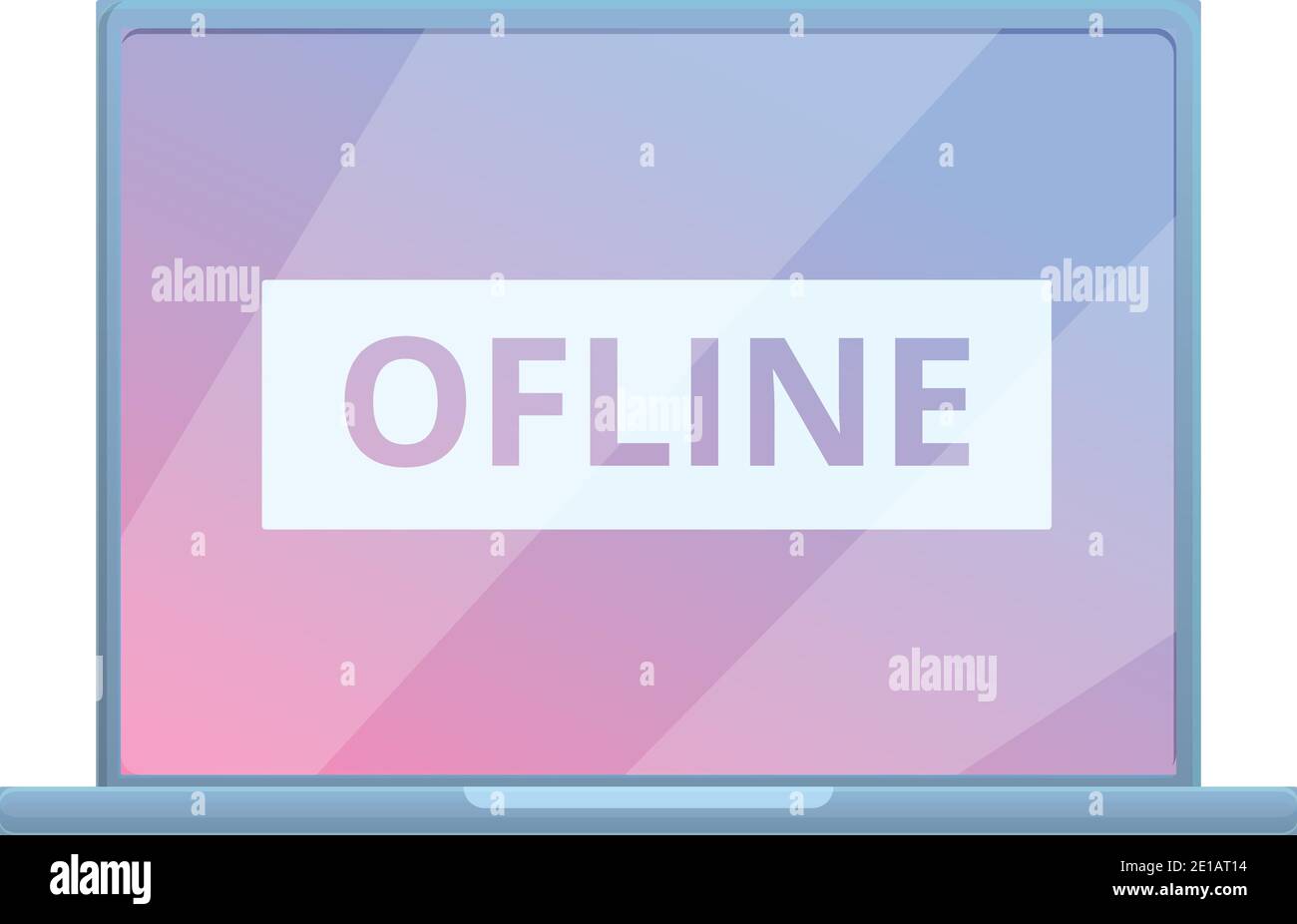 Icona del computer portatile con disintossicatore digitale. Cartoon di detossing digitale laptop vettore icona per web design isolato su sfondo bianco Illustrazione Vettoriale