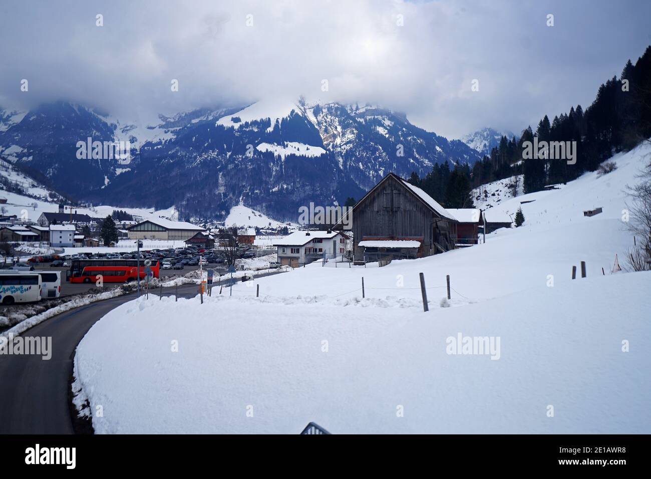 Monte Titlis Engelberg, Svizzera Foto Stock