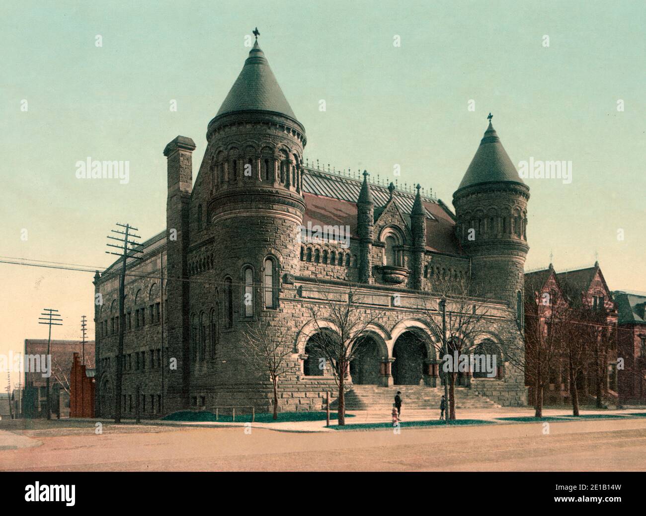 Detroit Museum of Art, circa 1900 Foto Stock