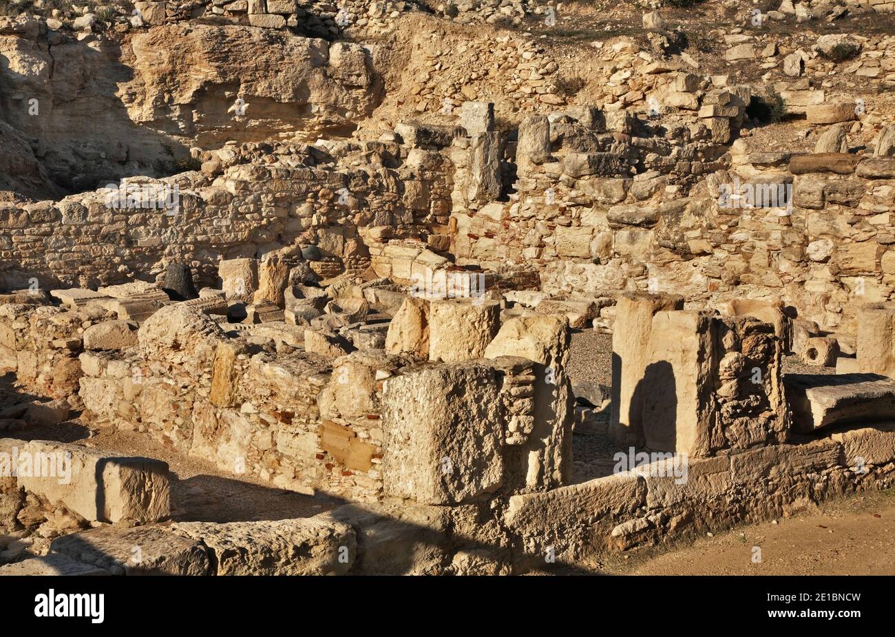 Antica città di Kourion. Cipro Foto Stock