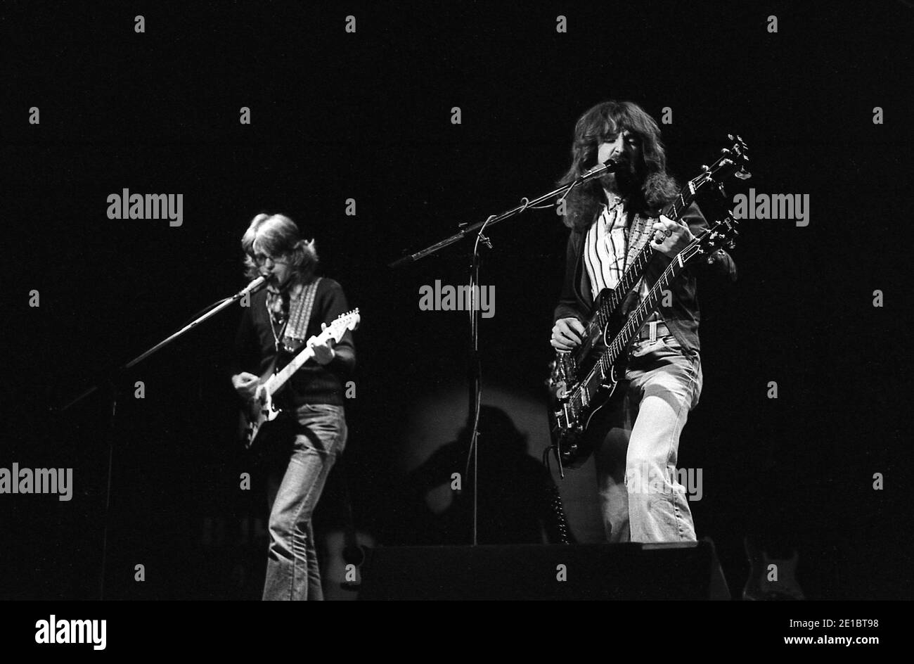 Progressive Rock Band Barclay James Harvest nel 1976 Foto Stock